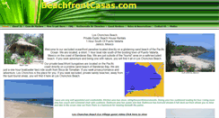 Desktop Screenshot of beachfrontcasas.com