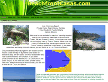 Tablet Screenshot of beachfrontcasas.com